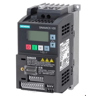اینورتر تکفاز زیمنس Siemens V20 توان 0.75 کیلو وات فیلتردار