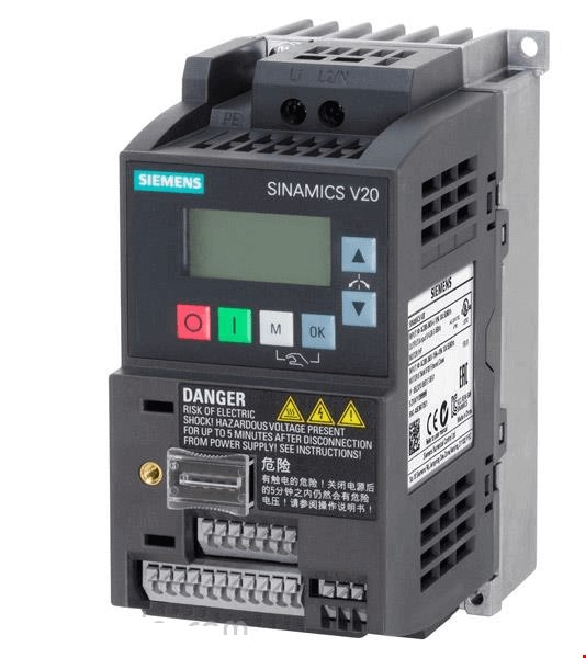 اینورتر تکفاز زیمنس Siemens V20 توان 0.75 کیلو وات فیلتردار