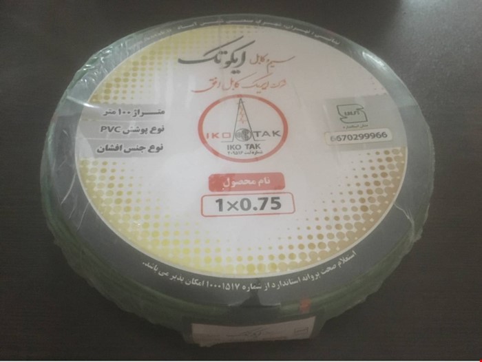 سیم ۱ در ۰.۷۵ ایکو تک (10 متر )