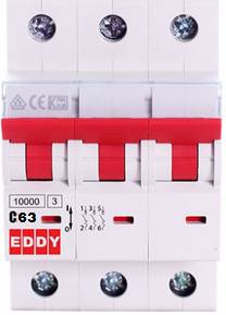 کلید مینیاتوری سه پل EDDY