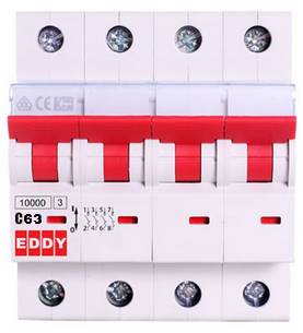 کلید مینیاتوری چهار پل 63 آمپر EDDY