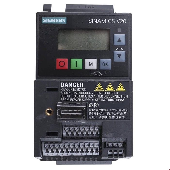 اینورتر تکفاز زیمنس Siemens V20 توان 0.25کیلو وات فیلتردار
