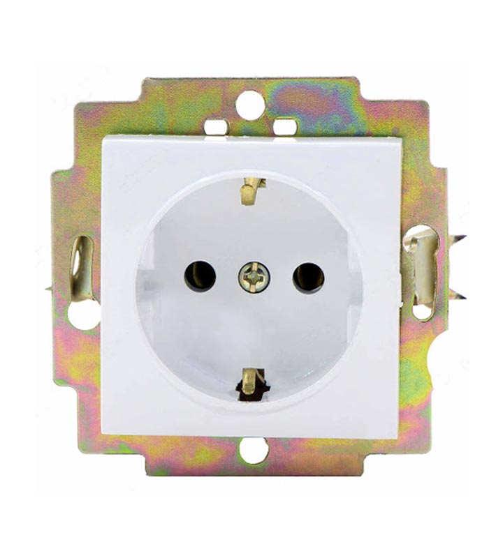 پریز ارتدار طرح آذین پارت برق ایرانیان سفید رنگ