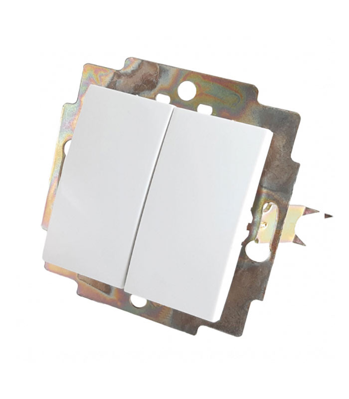 کلید دو پل طرح آذین پارت برق ایرانیان سفید رنگ